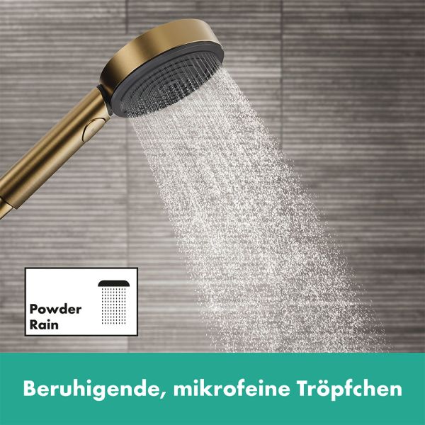 Hansgrohe Pulsify Select Handbrause 105 3jet Relaxation, brushed bronze