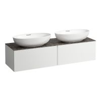 Vorschau: Laufen IL BAGNO ALESSI ONE Schubladenelement 1600, Ausschnitt links & rechts, weiß, H4323540972601