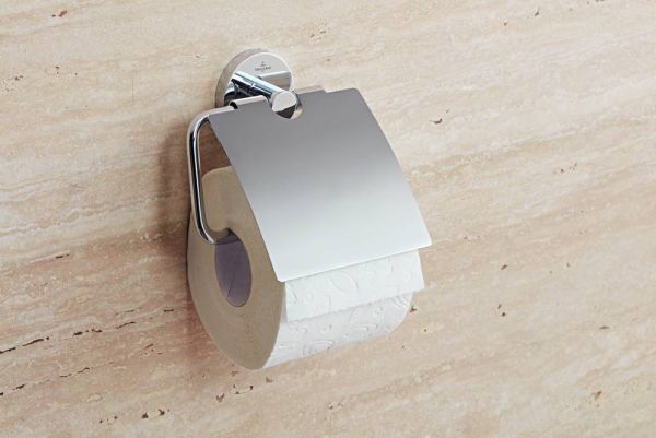 Villeroy&Boch Elements-Tender Toilettenpapierhalter mit Deckel, chrom TVA151013000612