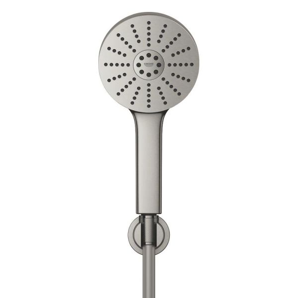 Grohe Vitalio Joy+ 120 Wandhalterset 3 Strahlarten, supersteel 134865DC00