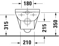 Vorschau: Duravit No.1 Wand-WC 48x36,5cm, oval, HygieneGlaze, rimless, weiß