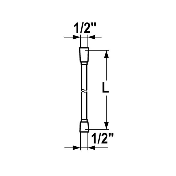 KWC Brauseschlauch 1,60m, chrom