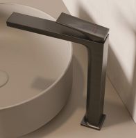 Kludi DECUS Waschtischarmatur für Aufsatzwaschtisch brushed gunmetal 54298N275