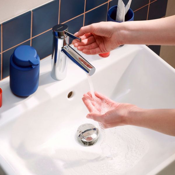 hansgrohe Zesis S Wasserhahn 100 CoolStart Metall Zugstangen-Ablaufgarnitur chrom 74725000
