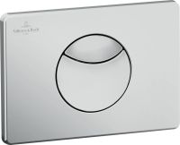 Vorschau: Villeroy&Boch ViConnect WC-Betätigungsplatte, 2-Mengen-Spülung, chrom edelmatt 92248569