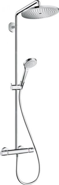 Hansgrohe Croma Select S Showerpipe 280 1jet EcoSmart 9 l/min mit Thermostat, chrom