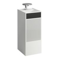 Vorschau: Kartell by Laufen Waschtisch freistehend mit Dekor D03, mit verdecktem Ablauf, 37,5x43,5x90cm, H811331D031111