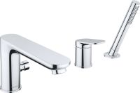 Vorschau: Duravit Wave 3-Loch Wannenrandarmatur rund, chrom WA5260000010