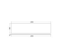 Vorschau: Kludi ICOS Deckplatte 200x50cm für Waschtischunterschrank, weiß matt