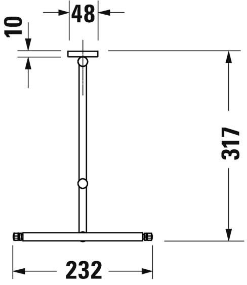 Duravit D-Code Wand-Kosmetikspiegel 3-fache Vergrößerung, chrom 0099121000