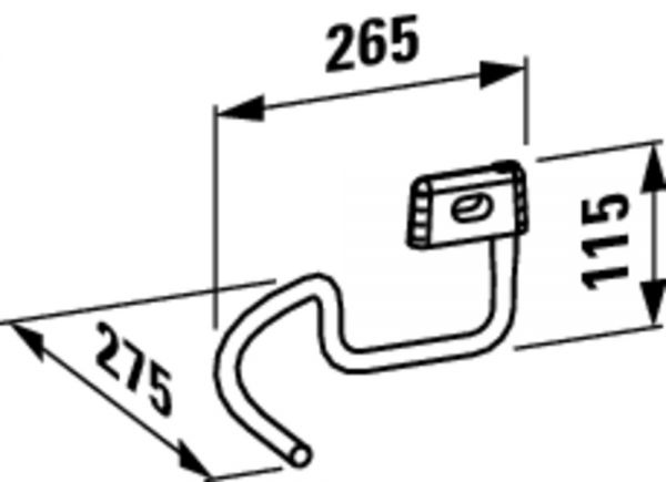 Laufen VAL Handtuchhalter passend zu Waschtisch H81528.8_1