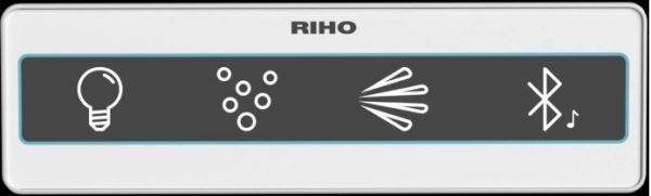 RIHO Easypool 3.1 Carolina Rechteckwanne 180x80cm elektronische Bedienung, weiß