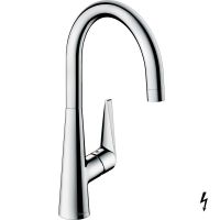 Vorschau: Hansgrohe Talis M51 Einhebel-Küchenmischer 260, Niederdruck/offene Warmwasserbereiter, 1jet, chrom