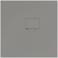 Villeroy&Boch Squaro Infinity Quaryl®-Duschwanne, Eckeinbau rechts gegen Wand, 80x80cm, grey, UDQ8080SQI1RV-3S