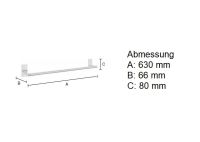 Vorschau: Smedbo Pool Handtuchstange 63cm, chrom