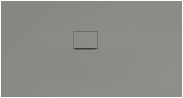 Villeroy&Boch Squaro Infinity Quaryl®-Duschwanne 150x80cm, Eckeinbau links gegen Wand, grey UDQ1580SQI2LV-3S