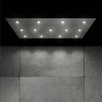 Vorschau: Steinberg Sensual Rain Regenpaneel 1220x620mm mit LED-Beleuchtung, edelstahl poliert