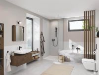 Vorschau: Grohe Cubeo Einhand-Wannenbatterie mit Brausegarnitur