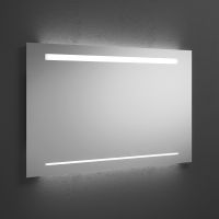 Burgbad Essence Leuchtspiegel mit horizontaler LED-Beleuchtung, dimmbar, 100x64cm SIHH100PN480