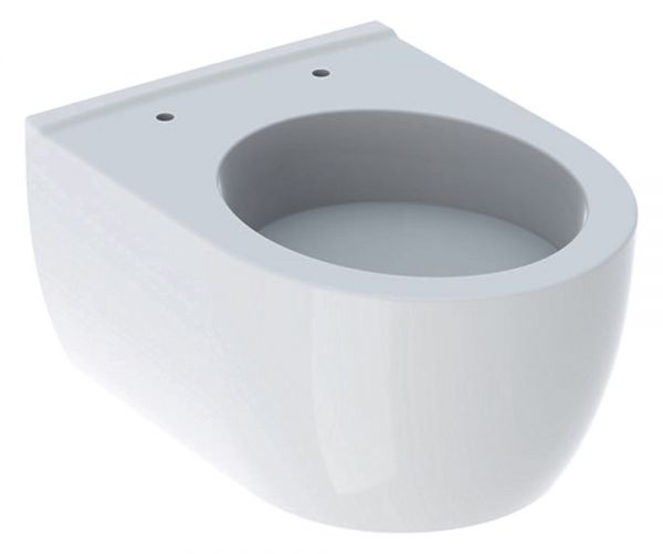 Geberit iCon Wand-WC Tiefspüler mit Spülrand, geschlossene Form, verkürzte Ausladung, weiß 204030000