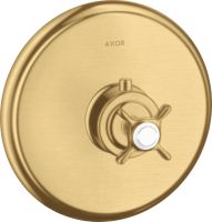 Vorschau: AXOR Montreux Thermostat HighFlow Unterputz mit Kreuzgriff 59lmin polished gold optic 16815990