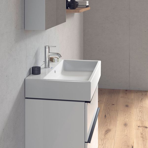 Duravit Vero Air Waschtisch rechteckig 80x47cm, mit 1 Hahnloch und Überlauf, weiß 2350800000