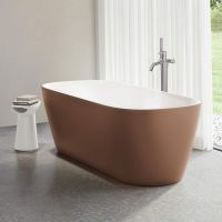 Laufen Meda freistehende Badewanne 160x75cm aus Marbond, kupfer/weiß H2211121900001