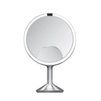 Vorschau: simplehuman Sensorspiegel trio max mit Touch-Helligkeitsregelung Ø25cm, kabelgebunden, edelstahl gebürstet ST3050