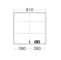 Vorschau: Burgbad rl20 Spiegelschrank 81x80cm mit Lichtrahmen, Wandeinbau SPVL080F6947  Vorschau: Burgbad rl20 Spiegelschrank 81x80cm mit Lichtrahmen, Wandeinbau SPVL080F6947