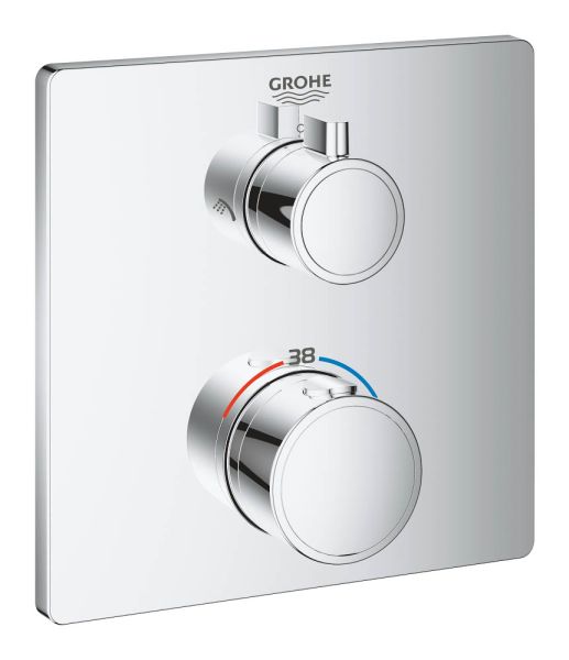 Grohe Grohtherm Duschsystem Unterputz mit Tempesta 250 Cube, chrom