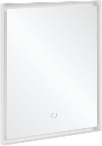 Villeroy&Boch Subway 3.0 LED-Spiegel, 65x75cm, mit Sensordimmer, weiß matt
