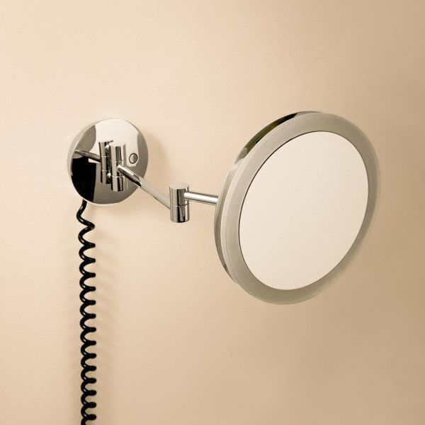 Cosmic Essentials LED-Kosmetikspiegel Ø20cm, dimmbar, chrom