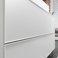 Vorschau: Hansgrohe Xevolos E Unterschrank 137cm für Aufsatzwaschtisch links mit Konsole, 4 Schubkästen