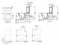 Vorschau: Villeroy&Boch Venticello Stand-Tiefspül-WC spülrandlos für Kombination, weiß