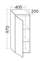 Vorschau: Burgbad Yso Halbhoher Schrank mit 1 Tür UHHE040LF2119G0148