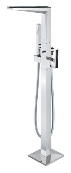 Grohe Allure Brilliant Wannenarmatur freistehend mit Vanilla Noir Ceasarstone Einlagen