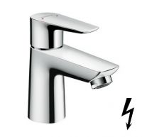 Vorschau: Hansgrohe Talis E Einhebel-Waschtischmischer 80 für offene Warmwasserbereiter mit Ablaufgarnitur