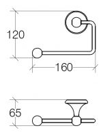 Vorschau: lineabeta VENESSIA Toilettenpapierhalter