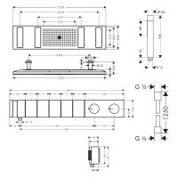 Vorschau: Axor ShowerSolutions ShowerHeaven/Edge Duschsystem chrom