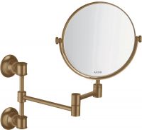 Vorschau: Axor Montreux Rasierspiegel schwenkbar, 1,7-fache Vergrößerung brushed bronze 42090140