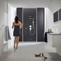 Vorschau: Hansgrohe Pulsify S Kopfbrause 260 EcoSmart 2jet, mit Wandanschluss, mattweiß 24151700