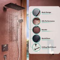 Vorschau: hansgrohe Raindance Alive Q Duschkopf 210/340 1 Strahlart, schwarz matt