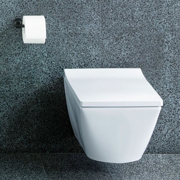 Duravit Viu Wand-WC 48x37cm, eckig, WonderGliss, weiß 25730900001