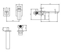 Vorschau: Villeroy&Boch Subway 3.0 Einhebel-Waschtischarmatur für Wandmontage TVW112007000K5