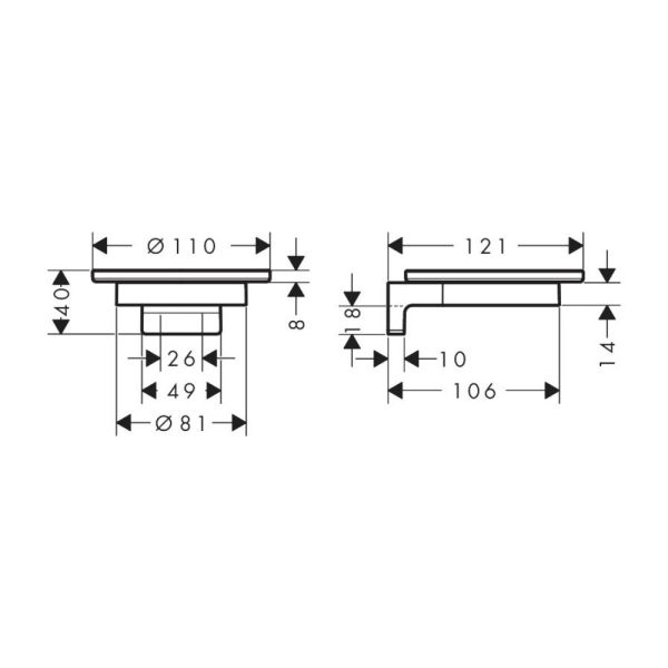 hansgrohe AddStoris S Seifenschale, brushed bronze