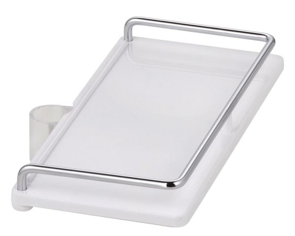 Kludi Cockpit Explorer Ablage 10x20cm, weiß/chrom 6410110-00