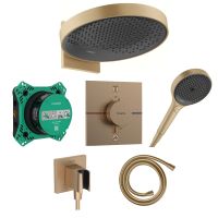 hansgrohe ShowerSelect Comfort E / Rainfinity Duschsystem Unterputz, brushed bronze