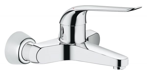 Grohe Euroeco Special Einhand-Waschtischbatterie, Wandmontage, Ausladung 205mm, chrom