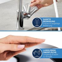 Vorschau: Grohe Start 2-in-1-Hybrid Küchenarmatur mit ausziehbarer Spülbrause