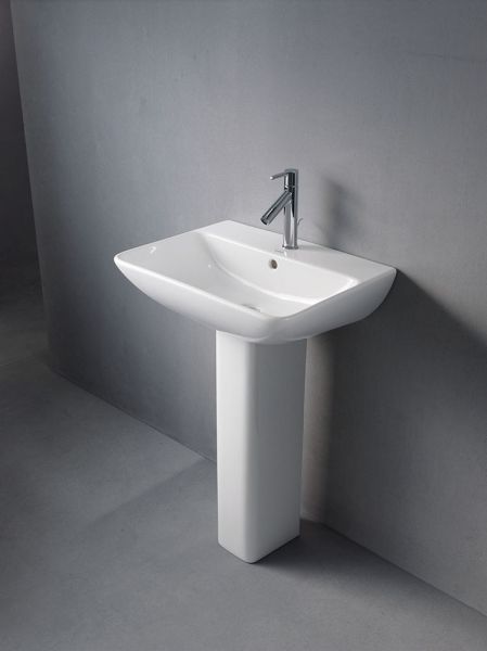 Duravit ME by Starck Waschtisch 60x46cm, mit Überlauf, ohne Wondergliss, weiß 2335600000